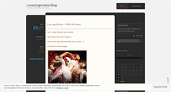 Desktop Screenshot of lovesongkorea.wordpress.com