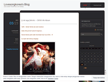 Tablet Screenshot of lovesongkorea.wordpress.com