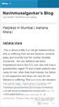 Mobile Screenshot of navinmusalgavkar.wordpress.com