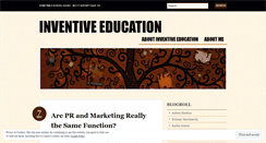 Desktop Screenshot of inventiveeducation.wordpress.com