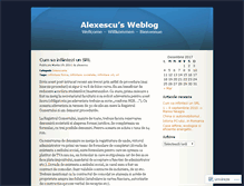 Tablet Screenshot of alexescu.wordpress.com