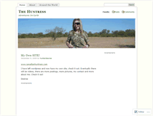 Tablet Screenshot of canadianhuntress.wordpress.com