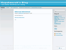 Tablet Screenshot of kapakmerah.wordpress.com