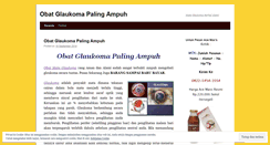 Desktop Screenshot of obatgloukomapalingampuh.wordpress.com