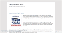 Desktop Screenshot of bloggettingfacebook.wordpress.com