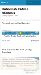 Mobile Screenshot of hanniganreunion.wordpress.com