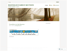Tablet Screenshot of hanniganreunion.wordpress.com