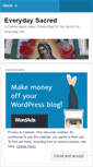 Mobile Screenshot of everydaysacredlife.wordpress.com