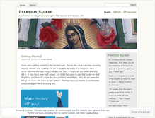 Tablet Screenshot of everydaysacredlife.wordpress.com