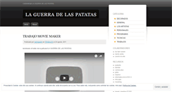 Desktop Screenshot of guerradelaspatatas.wordpress.com