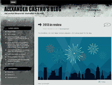 Tablet Screenshot of alex6769castro.wordpress.com