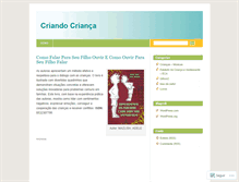 Tablet Screenshot of criandocrianca.wordpress.com