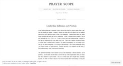 Desktop Screenshot of prayerscope.wordpress.com