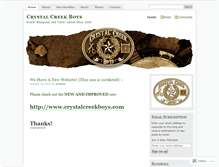 Tablet Screenshot of crystalcreekboys.wordpress.com