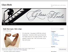 Tablet Screenshot of glassheels.wordpress.com