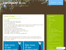 Tablet Screenshot of bulunmazblog.wordpress.com