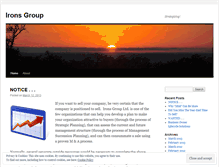 Tablet Screenshot of ironsgroup.wordpress.com
