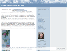 Tablet Screenshot of karenlegault.wordpress.com