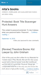 Mobile Screenshot of nitasbooks.wordpress.com
