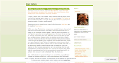 Desktop Screenshot of gigisalem.wordpress.com