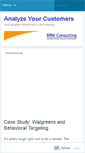 Mobile Screenshot of analyzeyourcustomers.wordpress.com