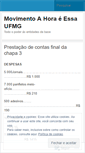 Mobile Screenshot of movimentoahoraeessaufmg.wordpress.com