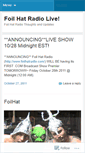 Mobile Screenshot of foilhatradio.wordpress.com