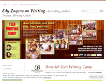 Tablet Screenshot of ezonwriting.wordpress.com
