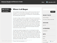 Tablet Screenshot of emmausrandr.wordpress.com