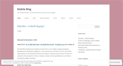 Desktop Screenshot of mobiappblog.wordpress.com