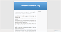 Desktop Screenshot of jeannotclement.wordpress.com