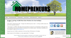 Desktop Screenshot of homepreneurs.wordpress.com