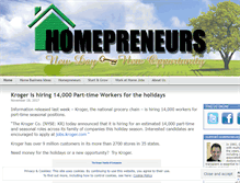 Tablet Screenshot of homepreneurs.wordpress.com