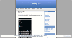 Desktop Screenshot of handycalc.wordpress.com