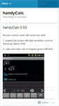 Mobile Screenshot of handycalc.wordpress.com