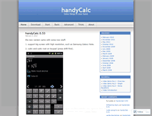 Tablet Screenshot of handycalc.wordpress.com