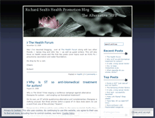 Tablet Screenshot of healthpromotionblog.wordpress.com