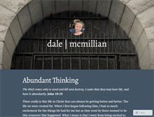 Tablet Screenshot of dalemcmillian.wordpress.com