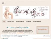 Tablet Screenshot of laceyslooks.wordpress.com