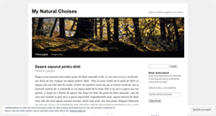 Desktop Screenshot of naturalchoises.wordpress.com