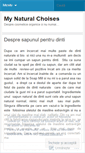 Mobile Screenshot of naturalchoises.wordpress.com