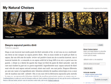 Tablet Screenshot of naturalchoises.wordpress.com