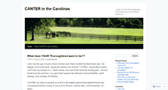Desktop Screenshot of cantercarolina.wordpress.com