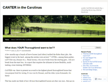 Tablet Screenshot of cantercarolina.wordpress.com