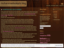 Tablet Screenshot of muhammadsuteja.wordpress.com