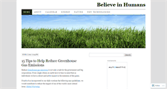 Desktop Screenshot of believeinhumans.wordpress.com