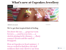 Tablet Screenshot of cupcakesjewellery.wordpress.com