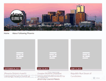 Tablet Screenshot of followingphoenix.wordpress.com