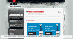 Desktop Screenshot of nadineband.wordpress.com