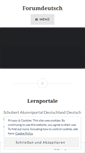 Mobile Screenshot of forumdeutsch.wordpress.com